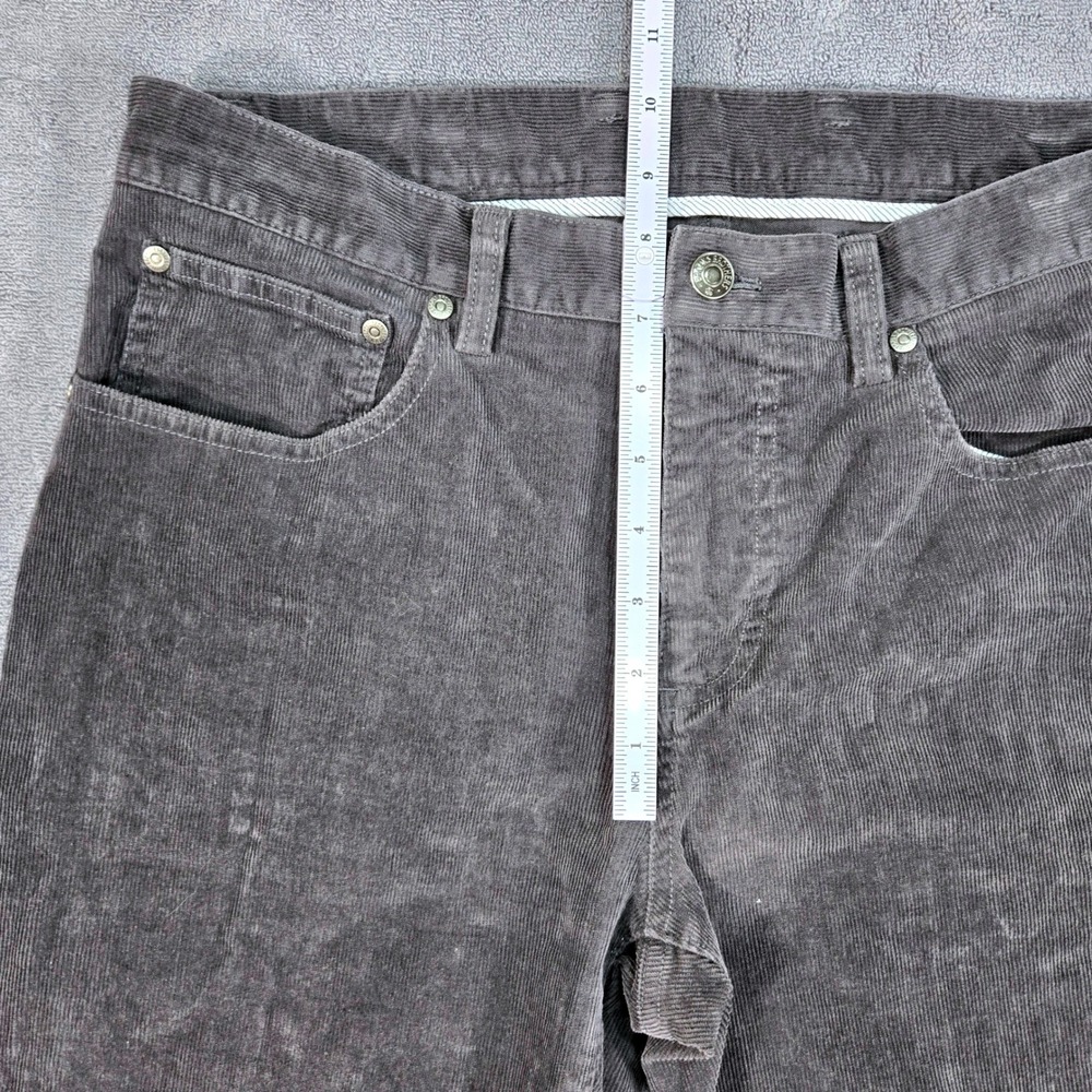 Brooks Brothers Slim Fit Corduroy Pants Mens 33x32 Gray Stretch Casual Cords - Picture 6 of 16